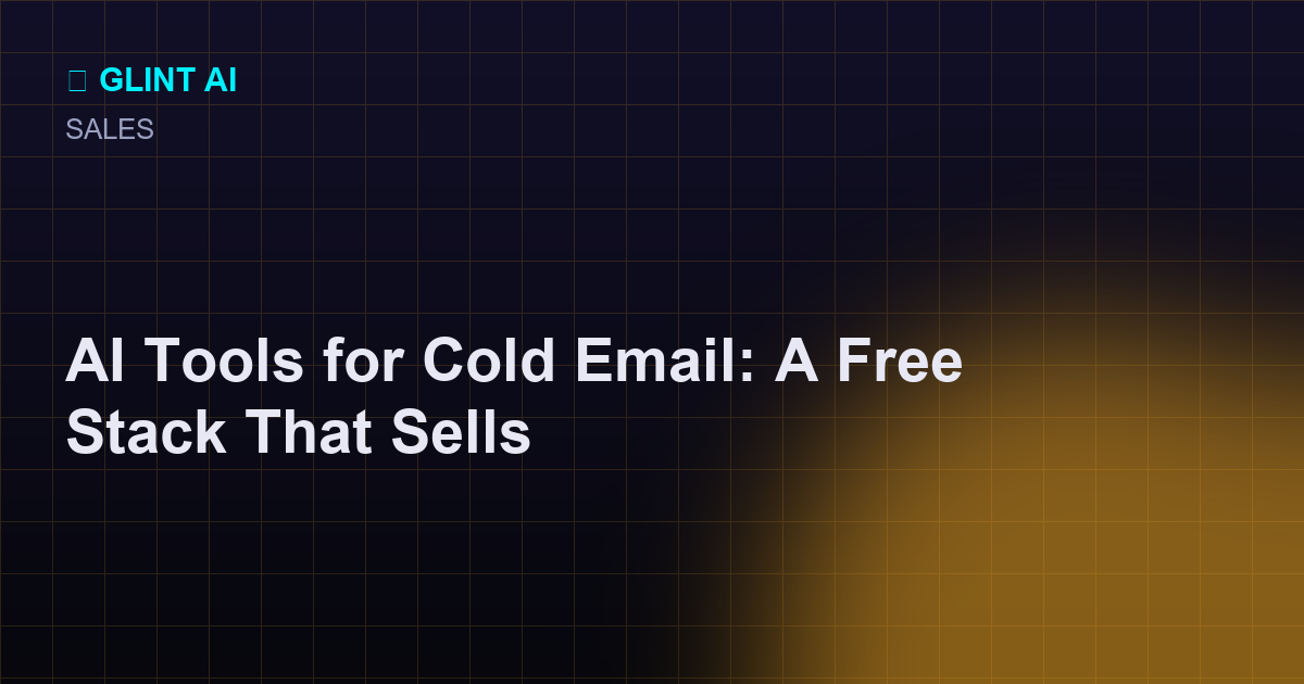 Free AI tools for cold email: paraphraser, summarizer, and grammar checker as a writing stack