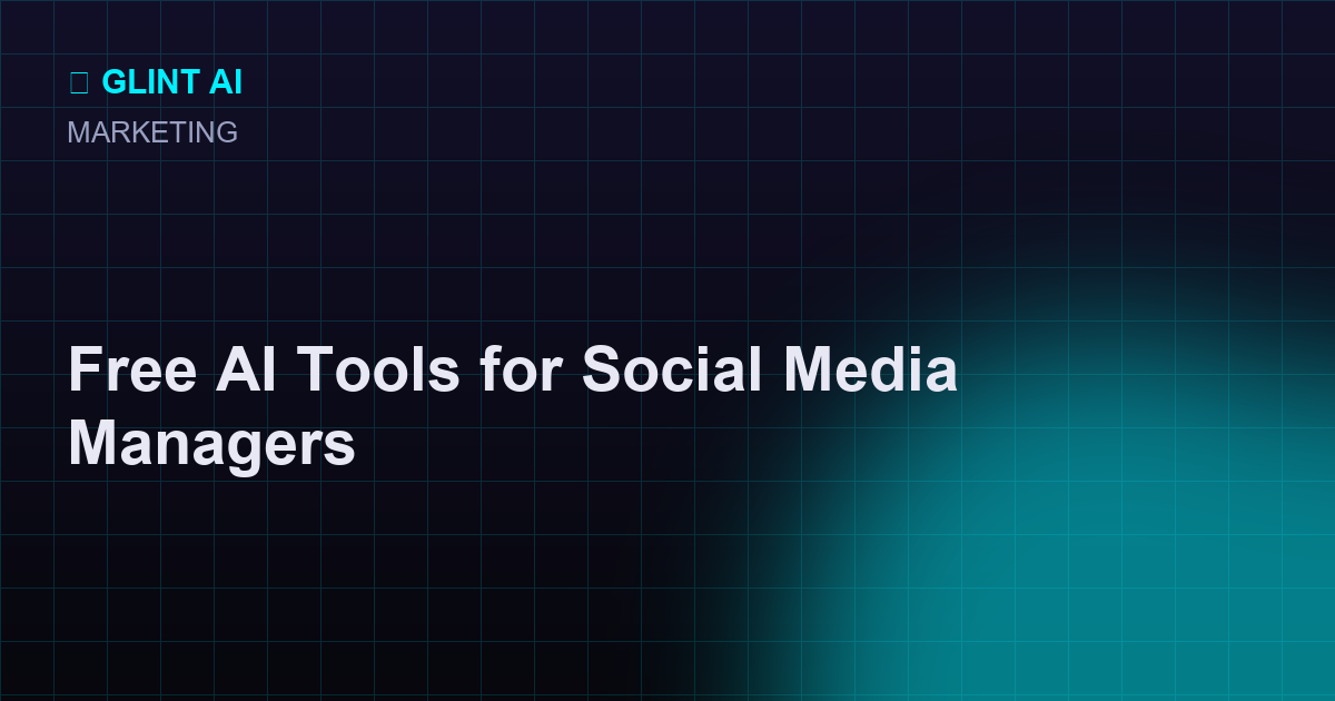 Free AI tools for social media managers for hashtags, titles, and visuals