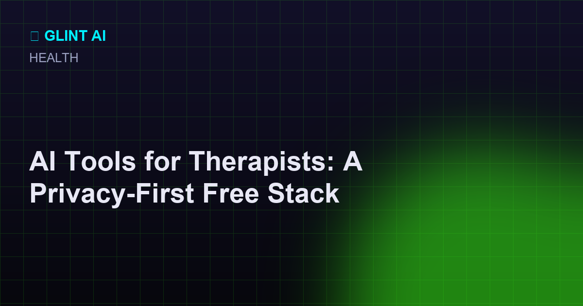 Privacy-first free AI tools for therapists: summarize, rewrite, and check text locally