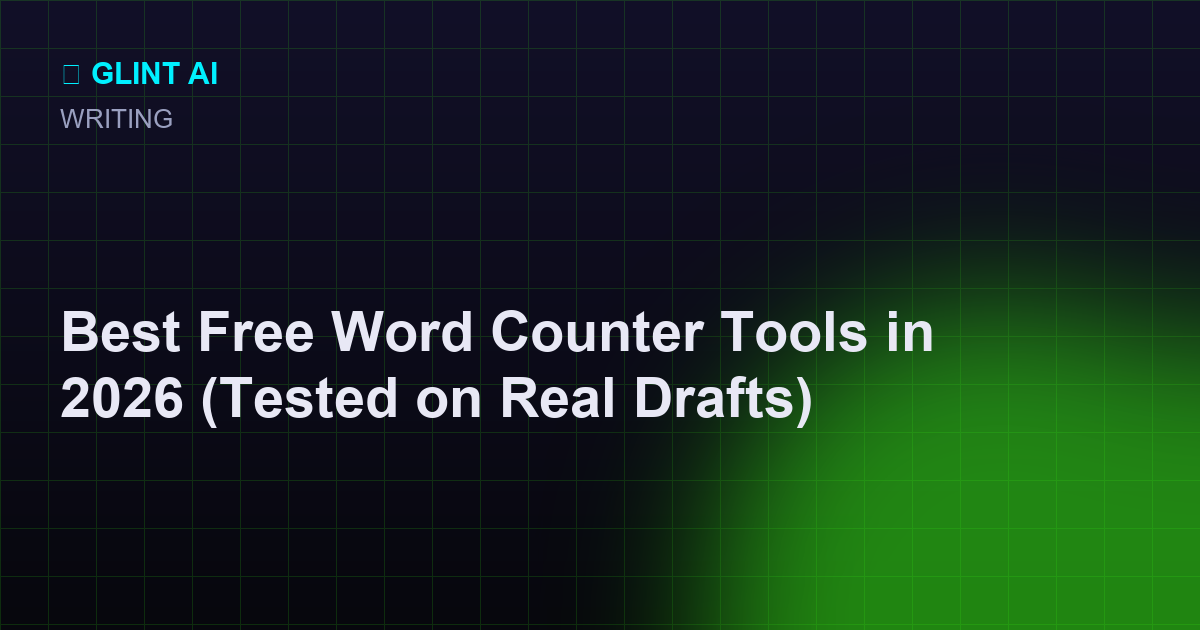 Comparison of the best free word counter tools ranked by counts, reading time, and privacy