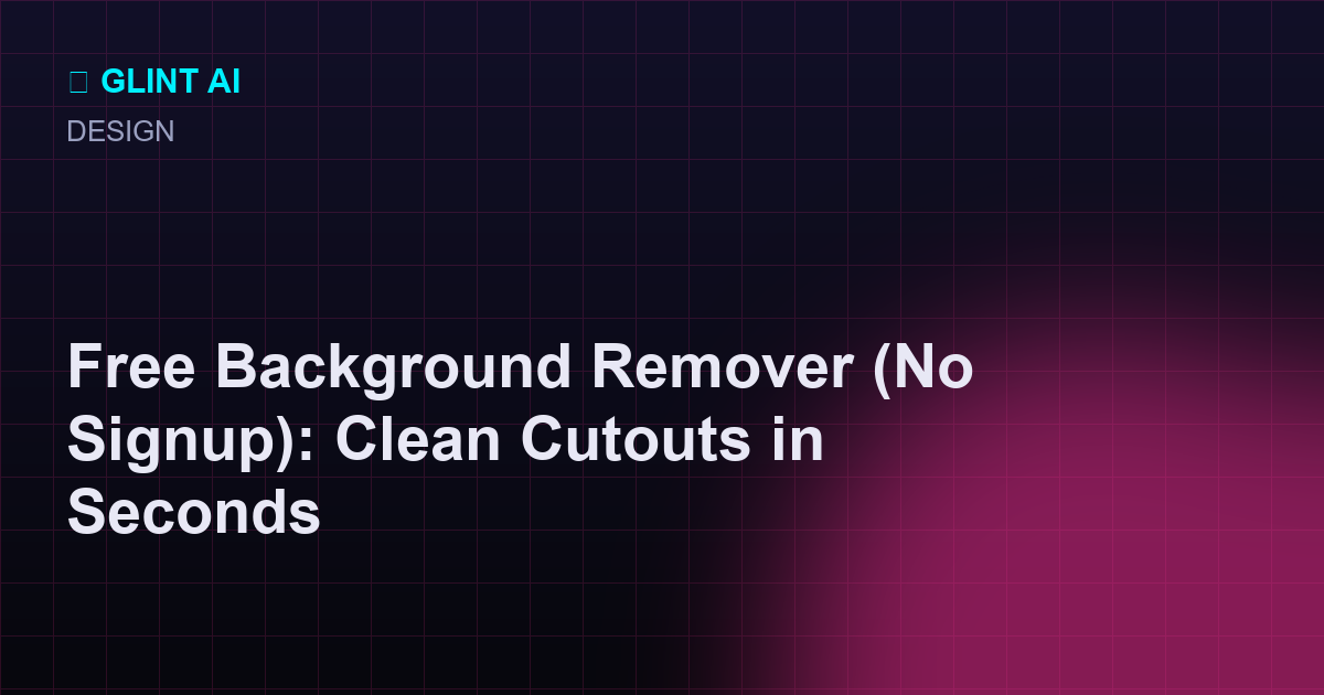 Free background remover lifting a subject off a busy photo into a clean cutout