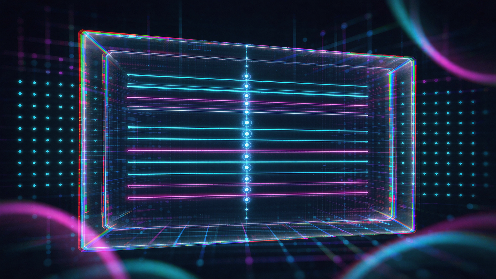Cyberpunk illustration of free Grammarly alternatives, neon, dark background