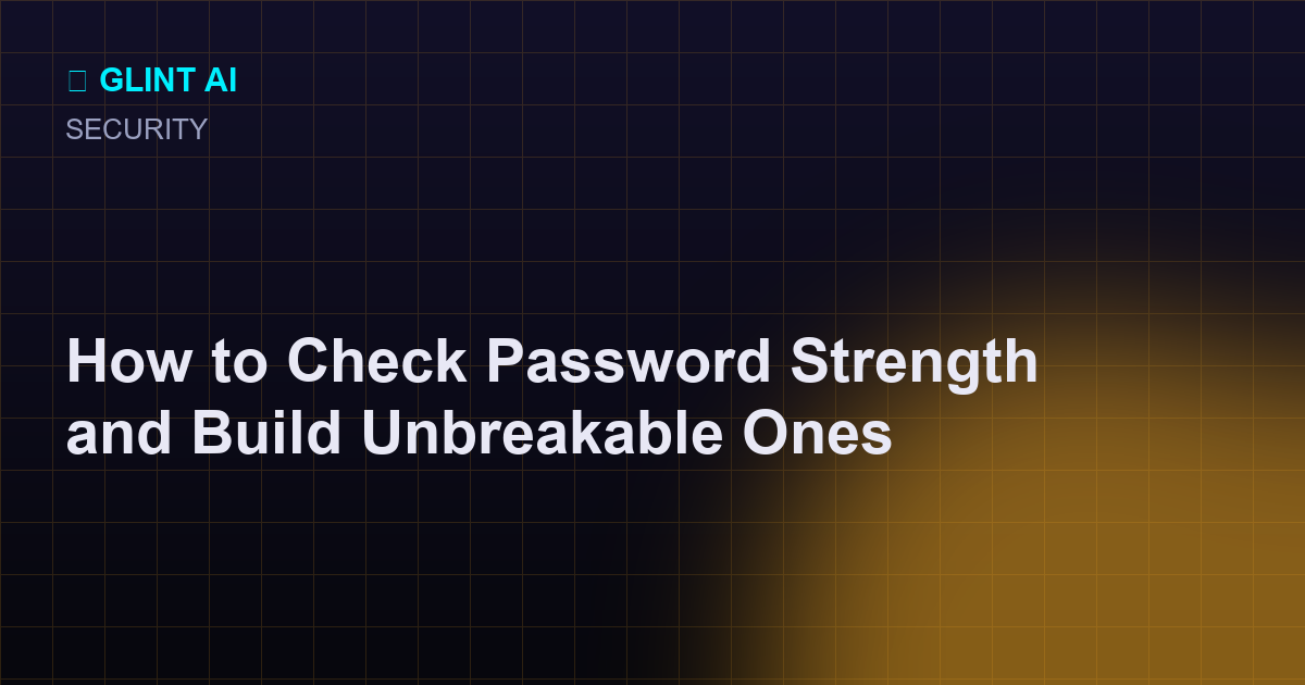 Password strength meter showing a weak entry versus a long random passphrase