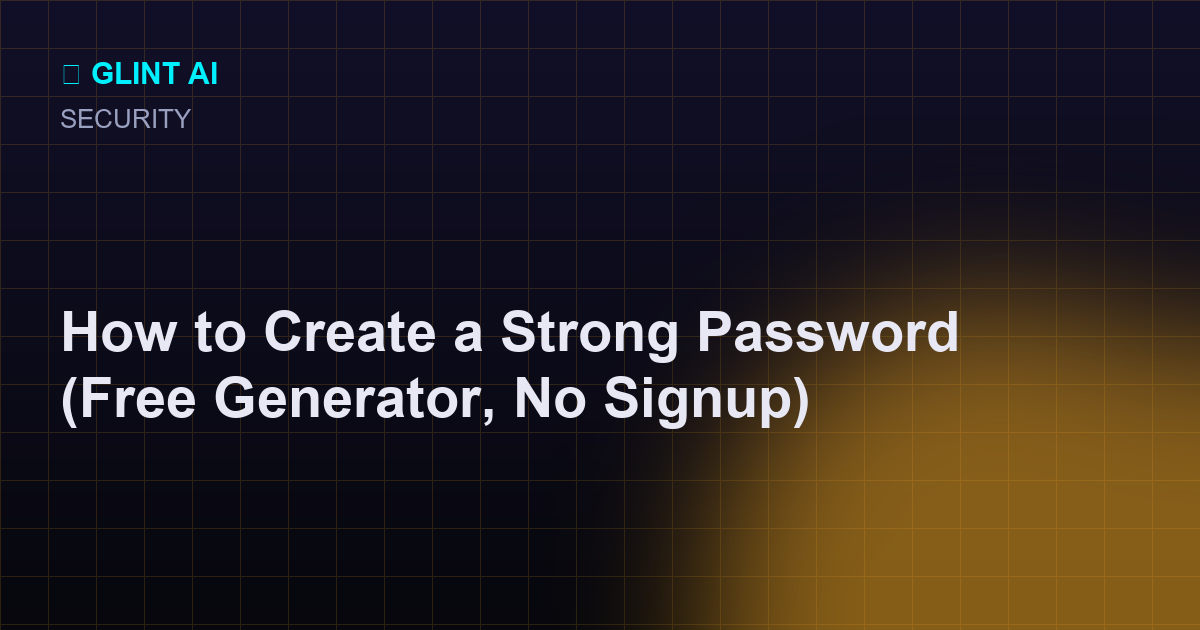 Password strength meter showing a long random passphrase as strong