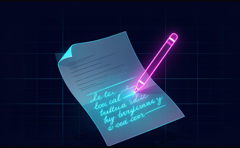 Cyberpunk illustration for the AI essay writer guide