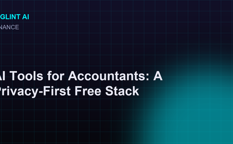 Cyberpunk illustration for the free AI tools for accountants guide
