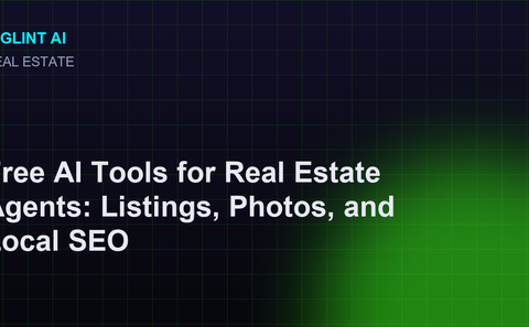 Cyberpunk illustration for the free AI tools for real estate guide