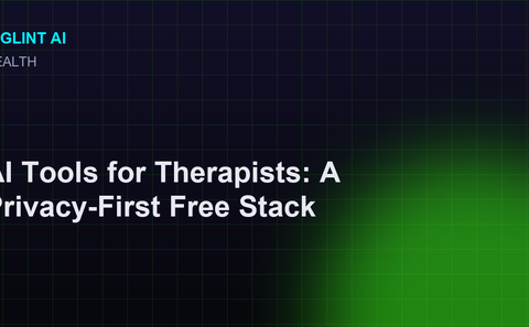 Cyberpunk illustration for the free AI tools for therapists guide