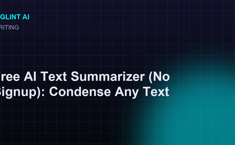 Cyberpunk illustration for the free AI text summarizer guide