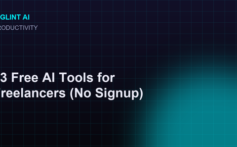 Cyberpunk illustration for the free AI tools for freelancers guide