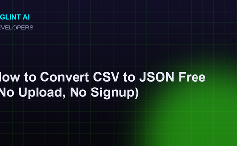 Cyberpunk illustration for the free CSV to JSON conversion guide