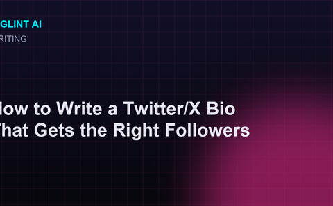 Cyberpunk illustration for the free Twitter bio guide