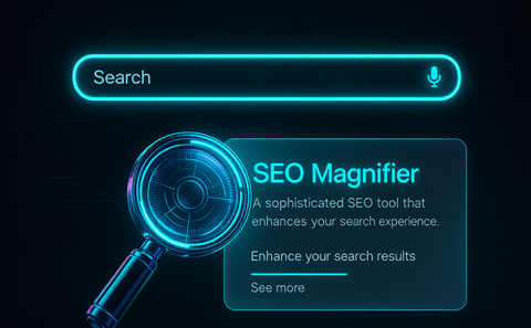 Cyberpunk illustration for the SERP meta tags guide