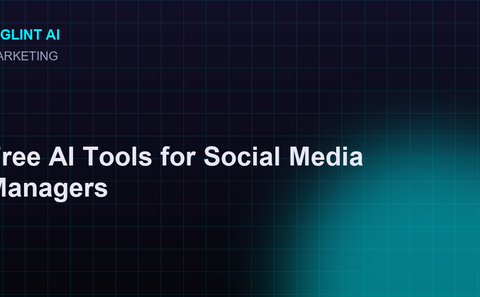 Cyberpunk illustration for the free AI tools for social media managers guide