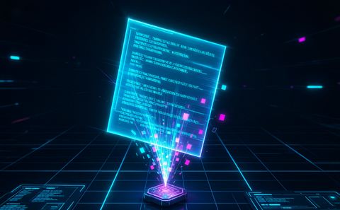 Cyberpunk illustration for the article summarizer guide