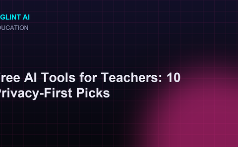 Cyberpunk illustration for the free AI tools for teachers guide