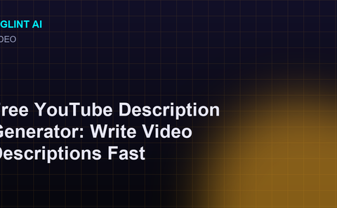 Cyberpunk illustration for the free YouTube description generator guide